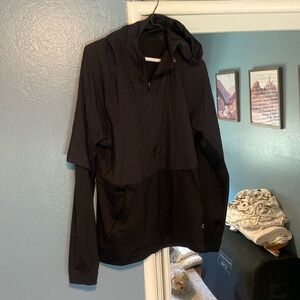 Quarter zip black workout top!